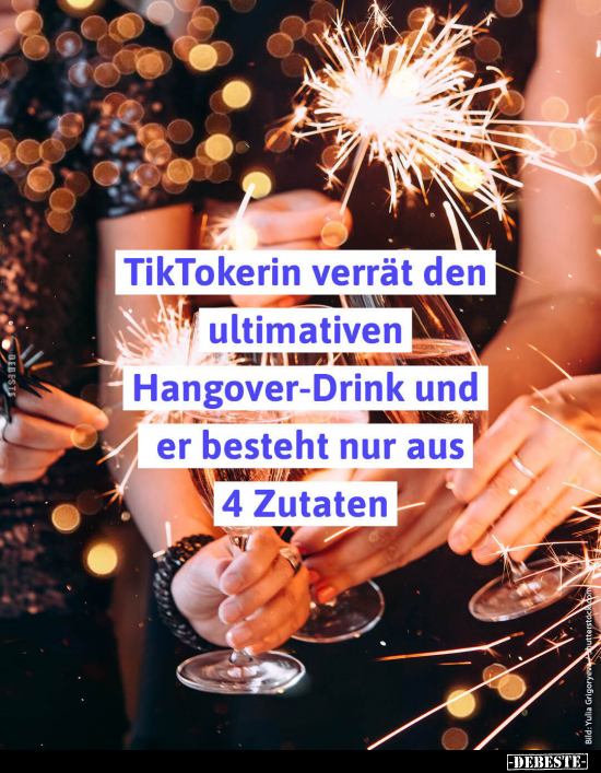 TikTokerin verrät den ultimativen Hangover-Drink und er.. - Lustige Bilder | DEBESTE.de