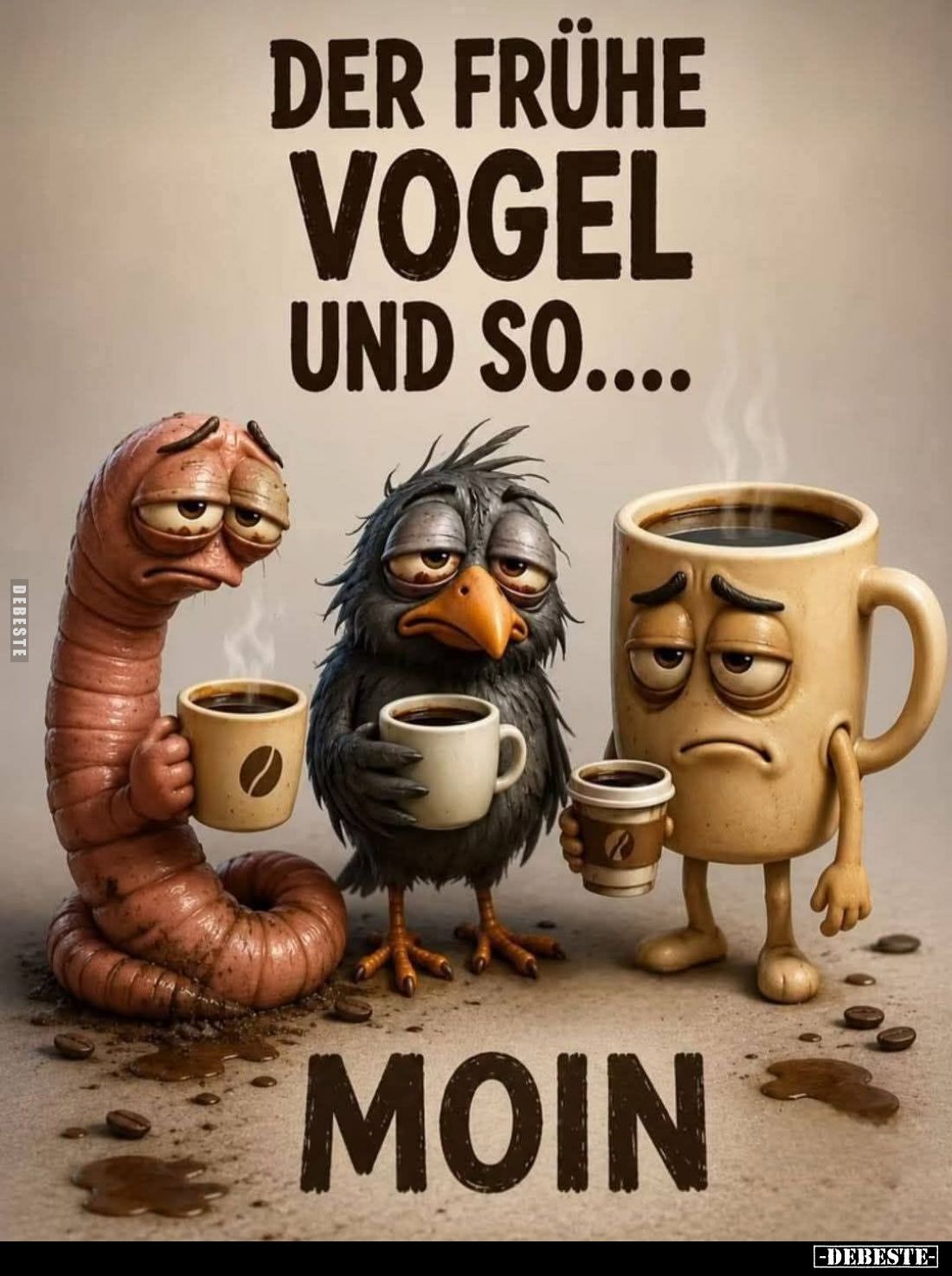 Der frühe Vogel und so....
Moin.