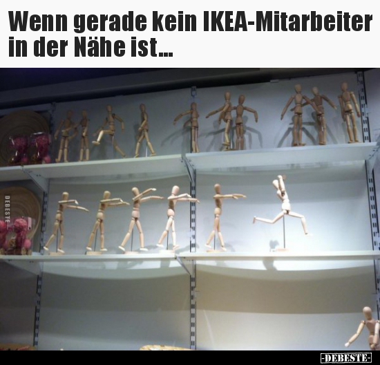 Wenn gerade kein IKEA-Mitarbeiter in der Nähe ist...