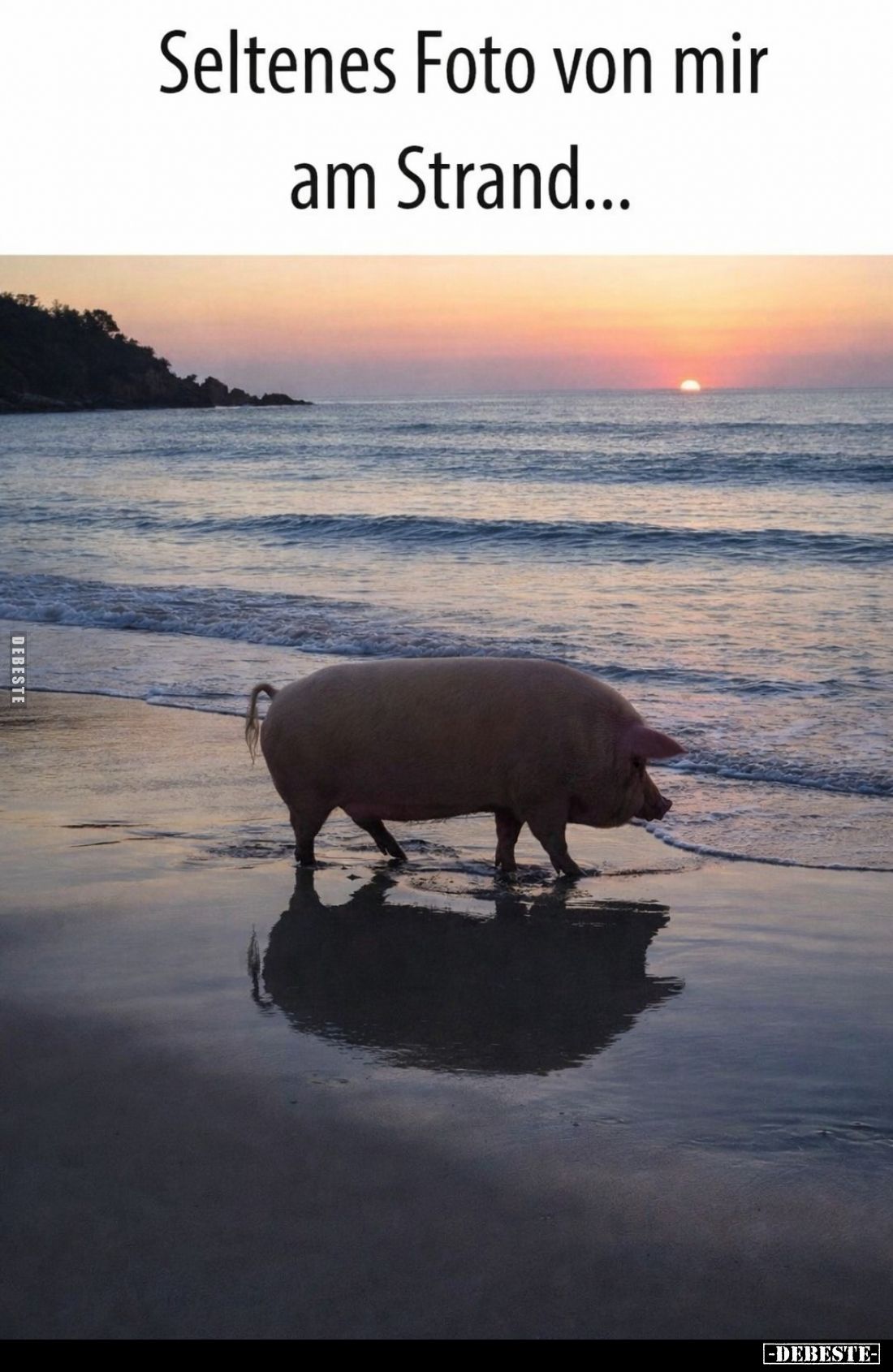 Seltenes Foto von mir am Strand...