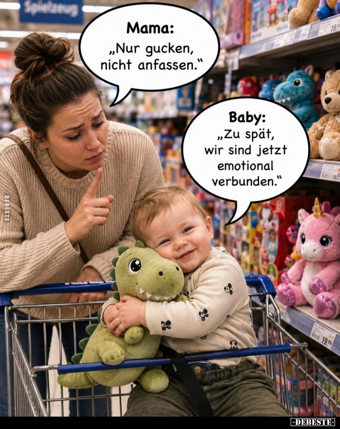 Mama:
"Nur gucken, nicht anfassen." -
Baby:
"Zu spät, wir sind jetzt emotional verbunden."