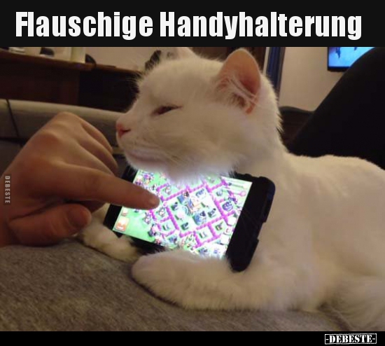 Flauschige Handyhalterung.. - Lustige Bilder | DEBESTE.de