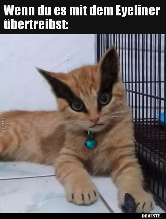 Wenn du es mit dem Eyeliner übertreibst..