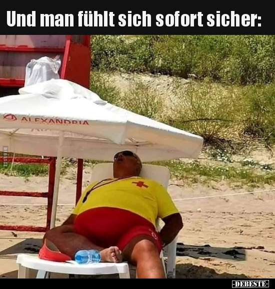Und man fühlt sich sofort sicher: