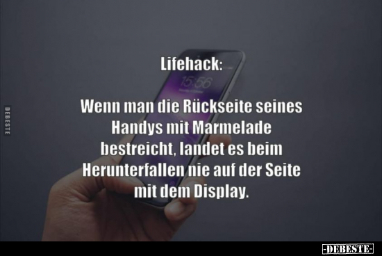 Lifehack: - Wenn man die Rückseite seines Handys.. - Lustige Bilder | DEBESTE.de