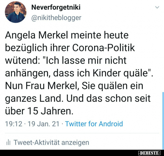 Angela Merkel meinte heute bezüglich ihrer.. - Lustige Bilder | DEBESTE.de