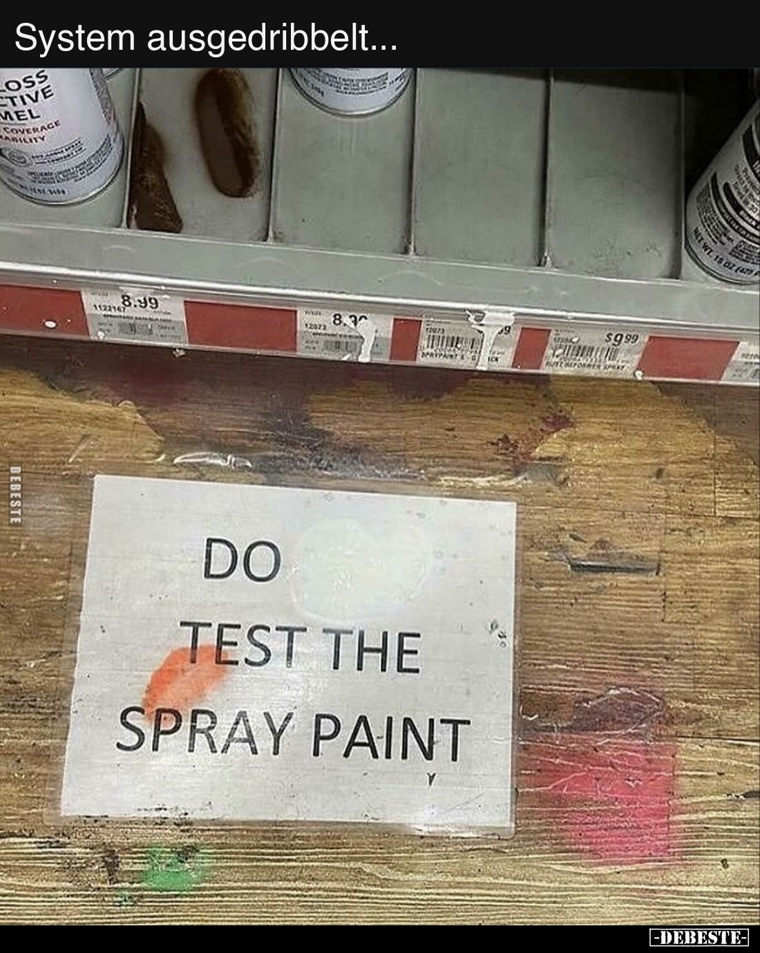 System ausgedribbelt...