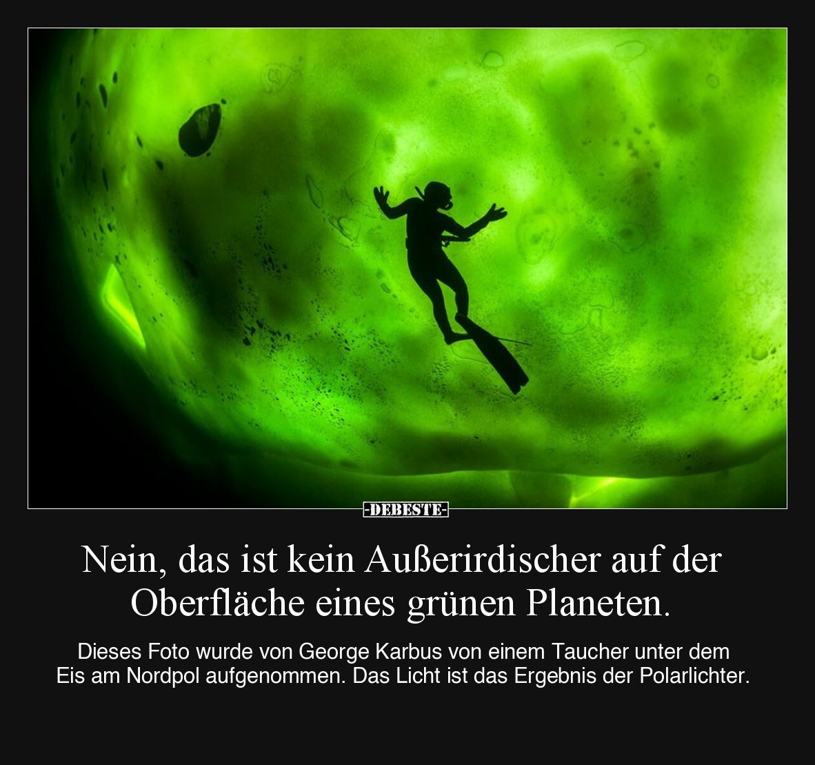 Nein, das ist kein Außerirdischer auf der Oberfläche eines.. - Lustige Bilder | DEBESTE.de