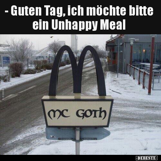 - Guten Tag, ich möchte bitte ein Unhappy Meal.. - Lustige Bilder | DEBESTE.de