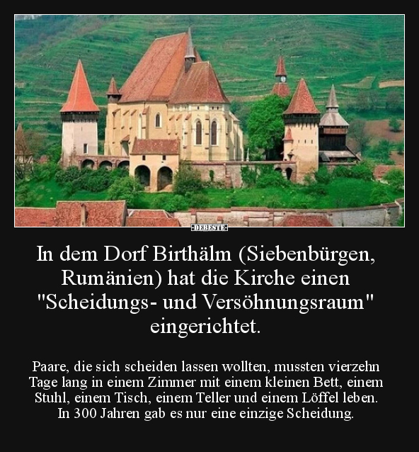 In dem Dorf Birthälm (Siebenbürgen, Rumänien) hat die..