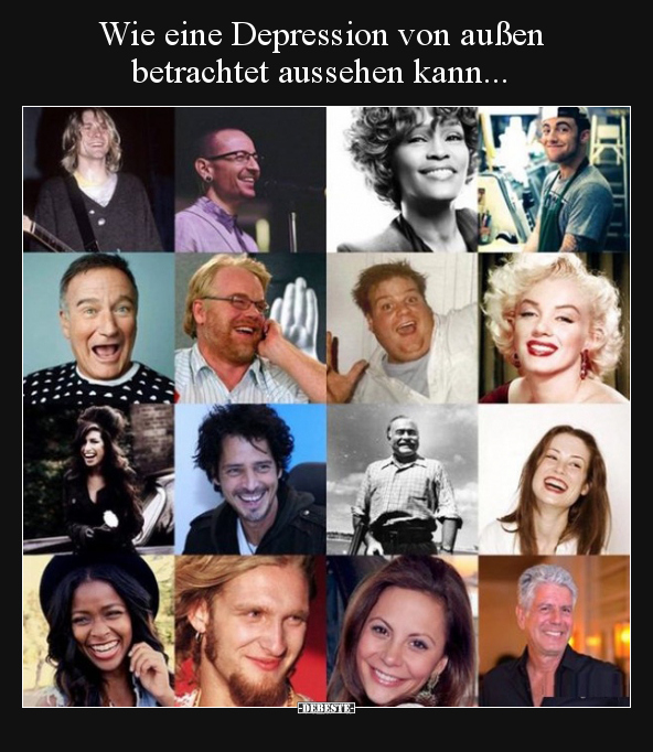 Wie eine Depression von außen betrachtet aussehen..