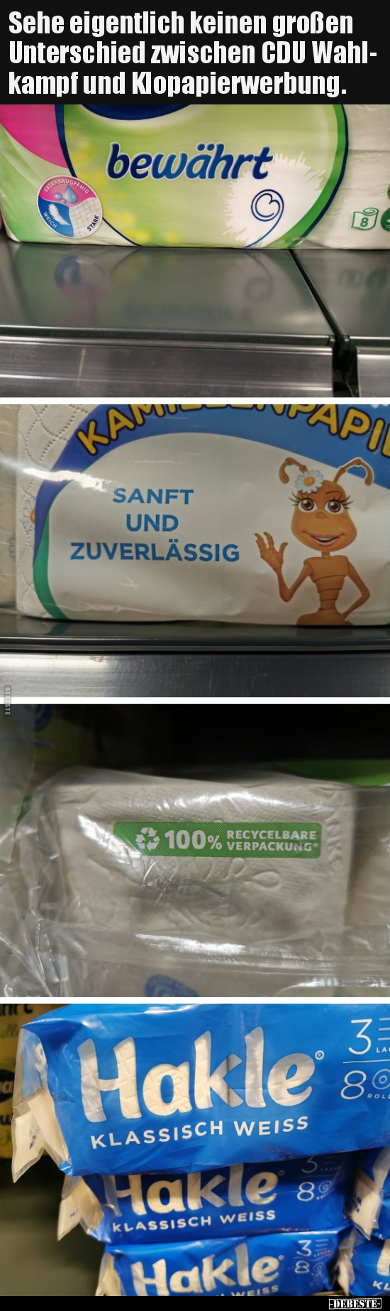 Sehe eigentlich keinen großen Unterschied zwischen CDU..