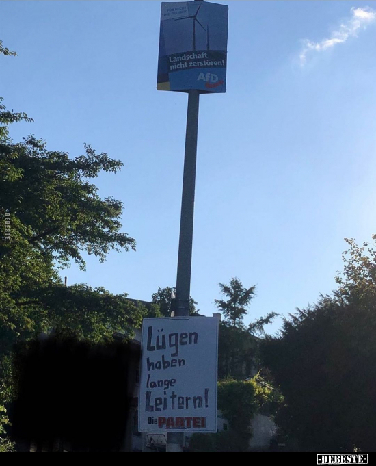 Lügen haben lange Leitern!.. - Lustige Bilder | DEBESTE.de
