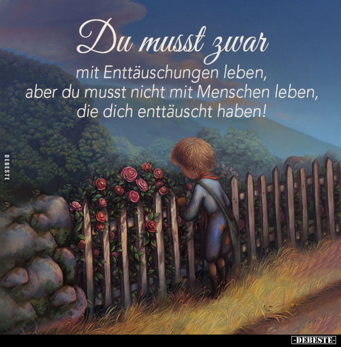 Du musst zwar mit Enttäuschungen leben, aber du musst nicht.. - Lustige Bilder | DEBESTE.de