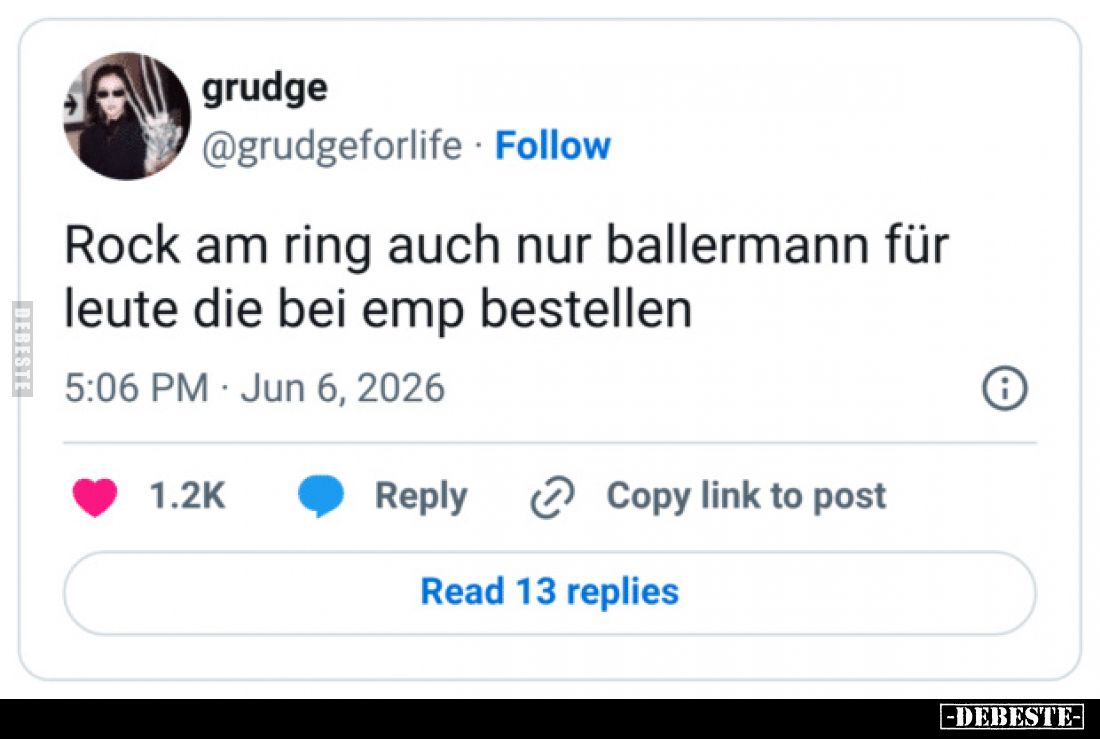 Rock am Ring auch nur Ballermann für Leute, die bei EMP bestellen.