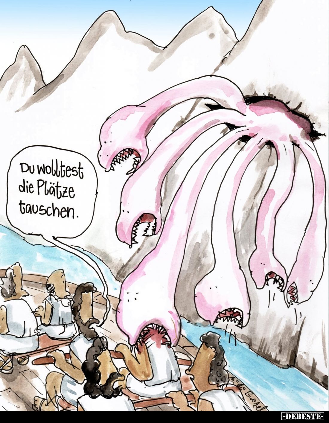 Du wolltest die Plätze tauschen.