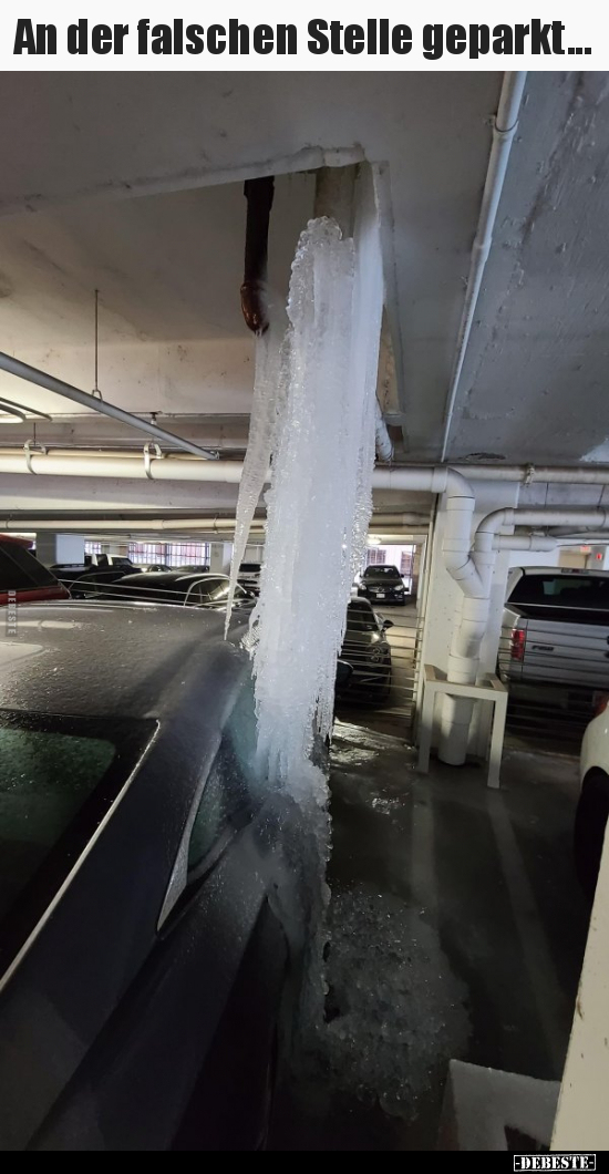 An der falschen Stelle geparkt...