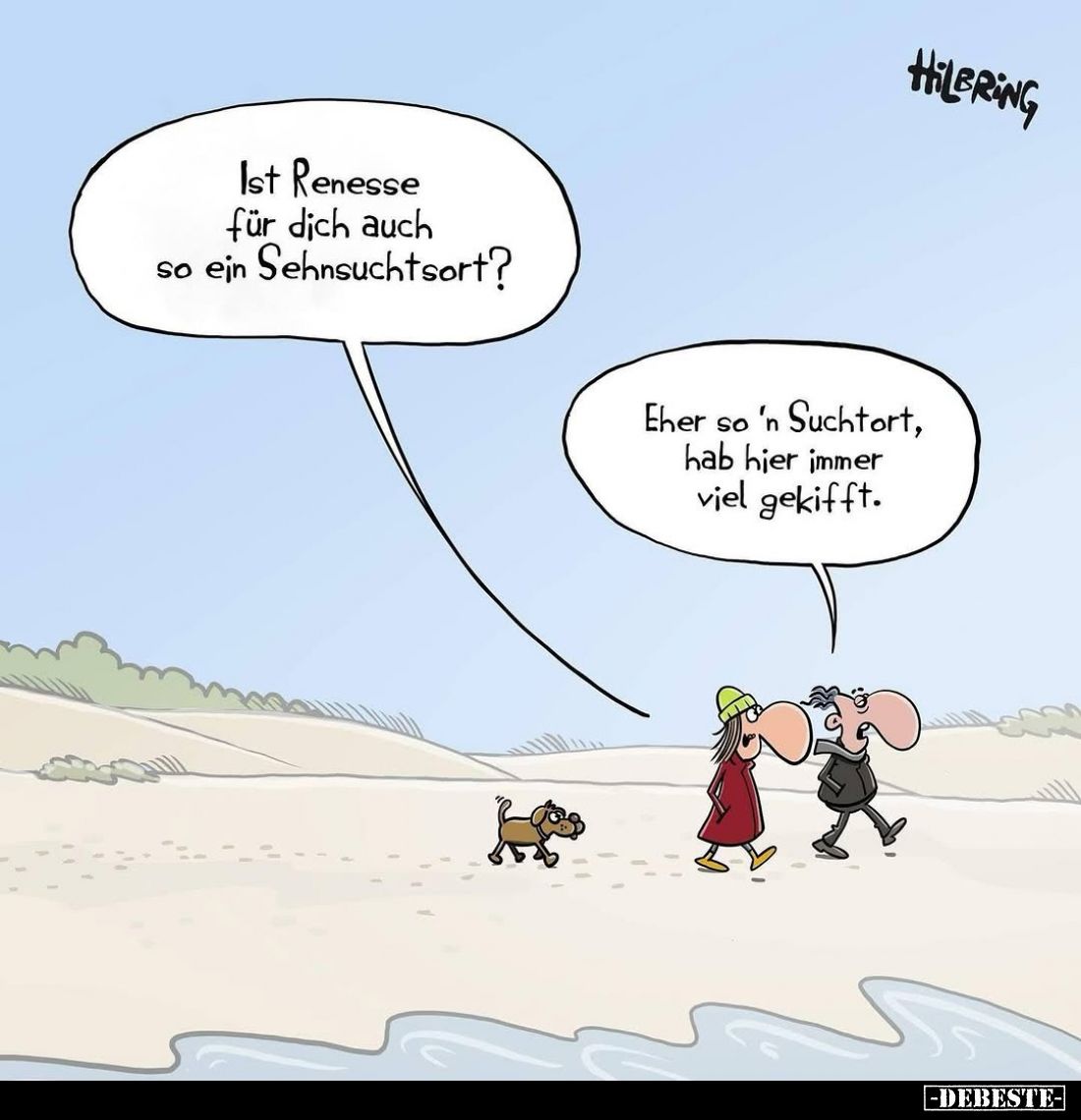 Ist Renesse für dich auch so ein Sehnsuchtsort?
Eher so 'n Suchtort, hab hier immer viel gekifft.