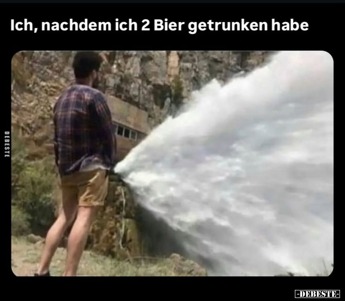 Ich, nachdem ich 2 Bier getrunken habe.