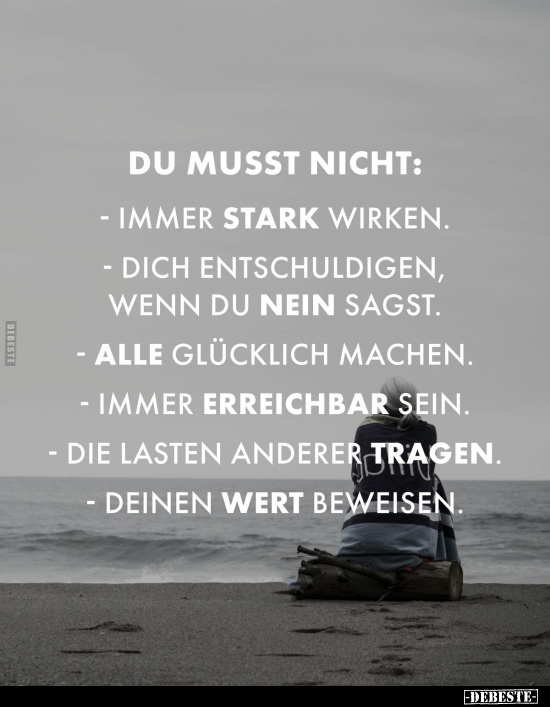 Du musst nicht.. - Lustige Bilder | DEBESTE.de