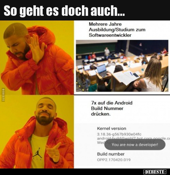 So geht es doch auch...