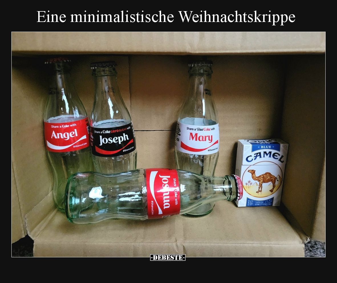 Eine minimalistische Weihnachtskrippe.. - Lustige Bilder | DEBESTE.de