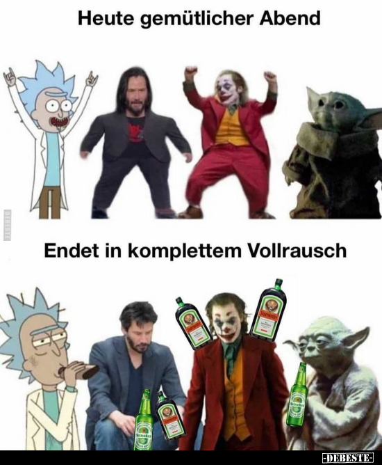 Heute gemütlicher Abend..