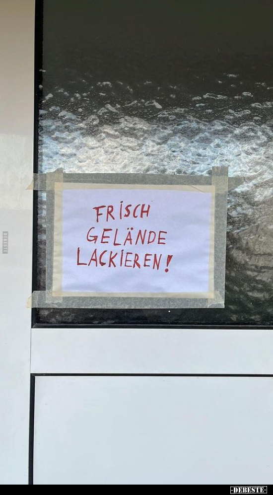 Frisch Gelände lackieren!