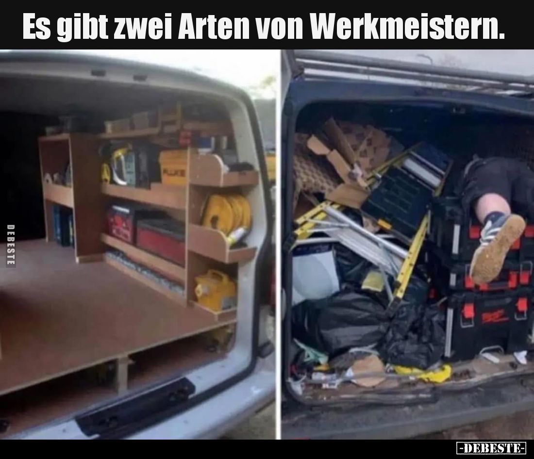 Es gibt zwei Arten von Werkmeistern.