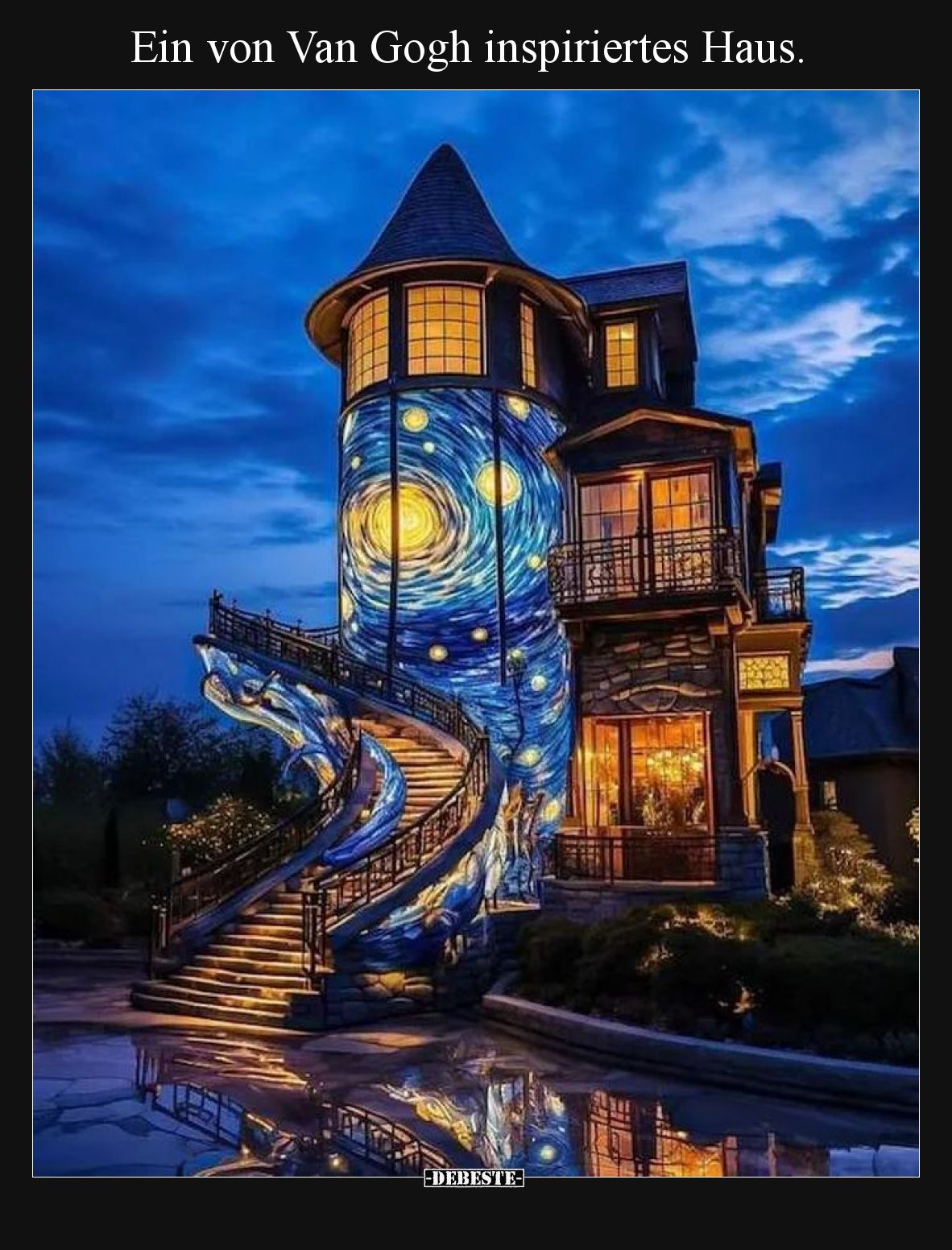 Ein von Van Gogh inspiriertes Haus.