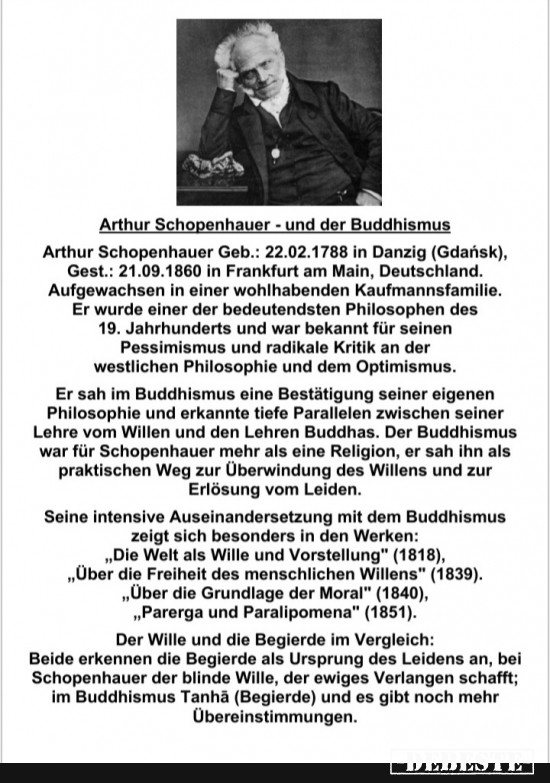 Arthur Schopenhauer - und der Buddhismus - Lustige Bilder | DEBESTE.de