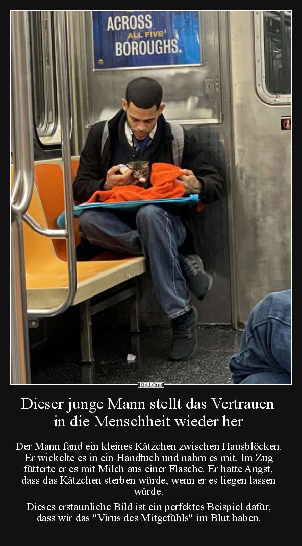 Dieser junge Mann stellt das Vertrauen in die Menschheit.. - Lustige Bilder | DEBESTE.de