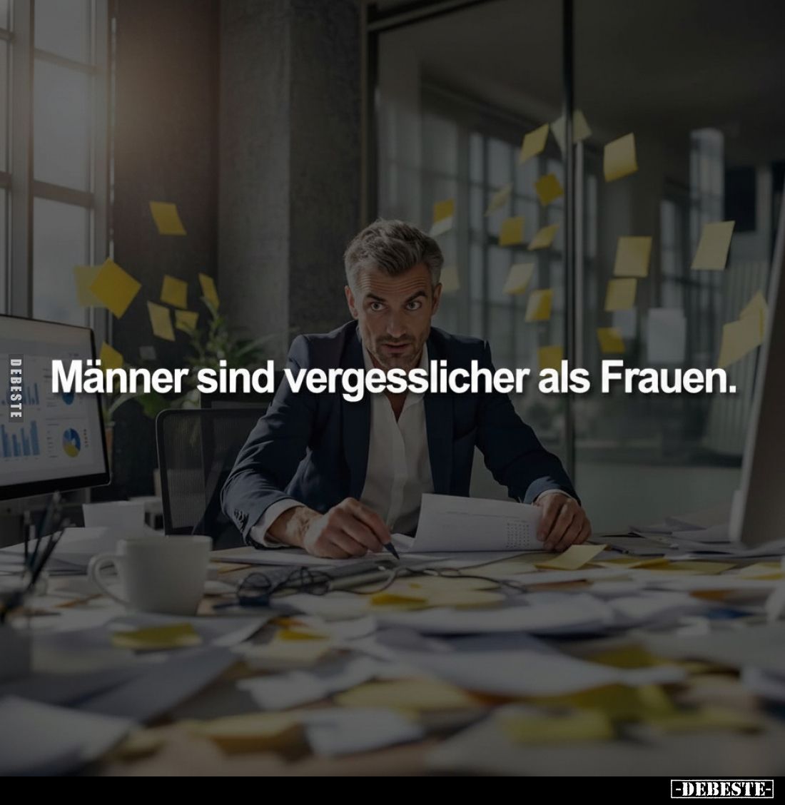 Männer sind vergesslicher als Frauen.