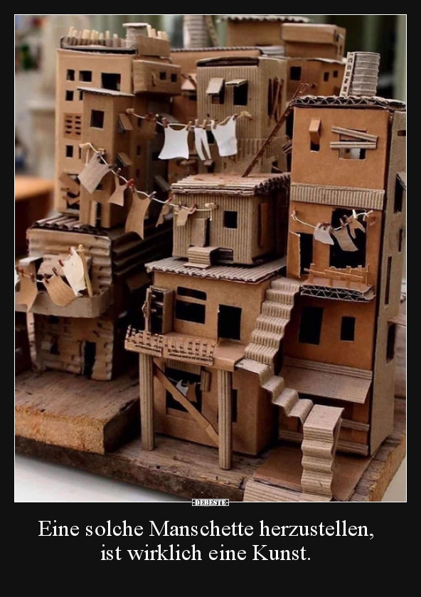 Eine solche Manschette herzustellen, ist wirklich eine..