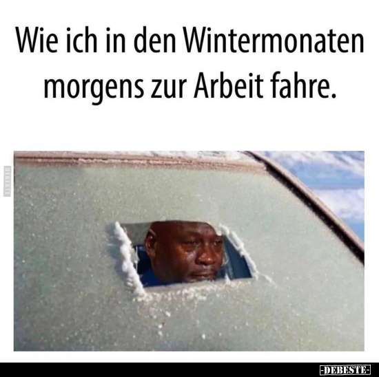 Wie ich in den Wintermonaten morgens zur Arbeit fahre... - Lustige Bilder | DEBESTE.de