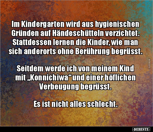 Im Kindergarten wird aus hygienischen Gründen auf.. - Lustige Bilder | DEBESTE.de