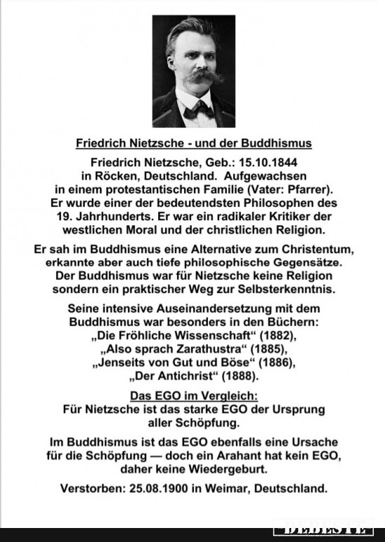 Friedrich Nietzsche - und der Buddhismus - Lustige Bilder | DEBESTE.de