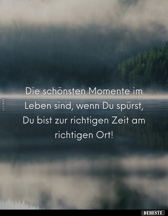 Die schönsten Momente im Leben sind, wenn Du spürst.. - Lustige Bilder | DEBESTE.de