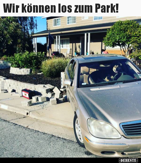 Wir können los zum Park!..