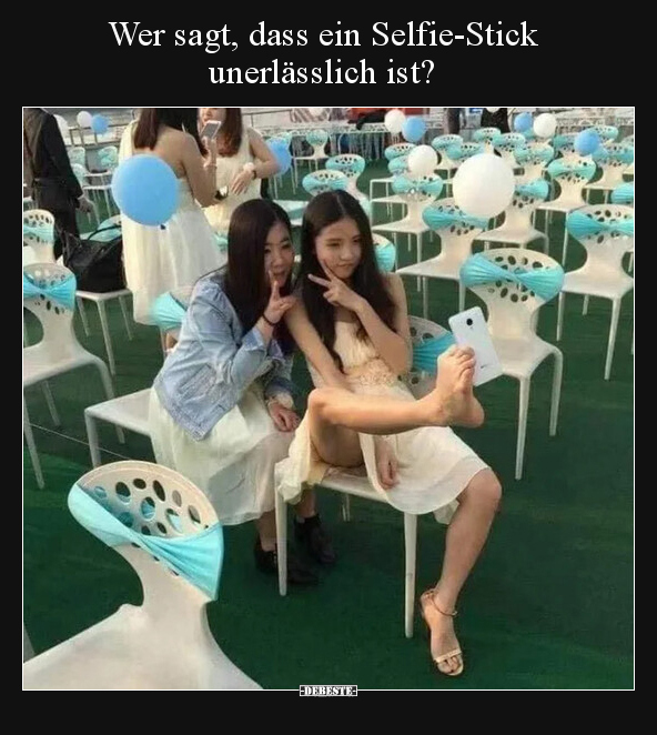 Wer sagt, dass ein Selfie-Stick unerlässlich ist?.. - Lustige Bilder | DEBESTE.de