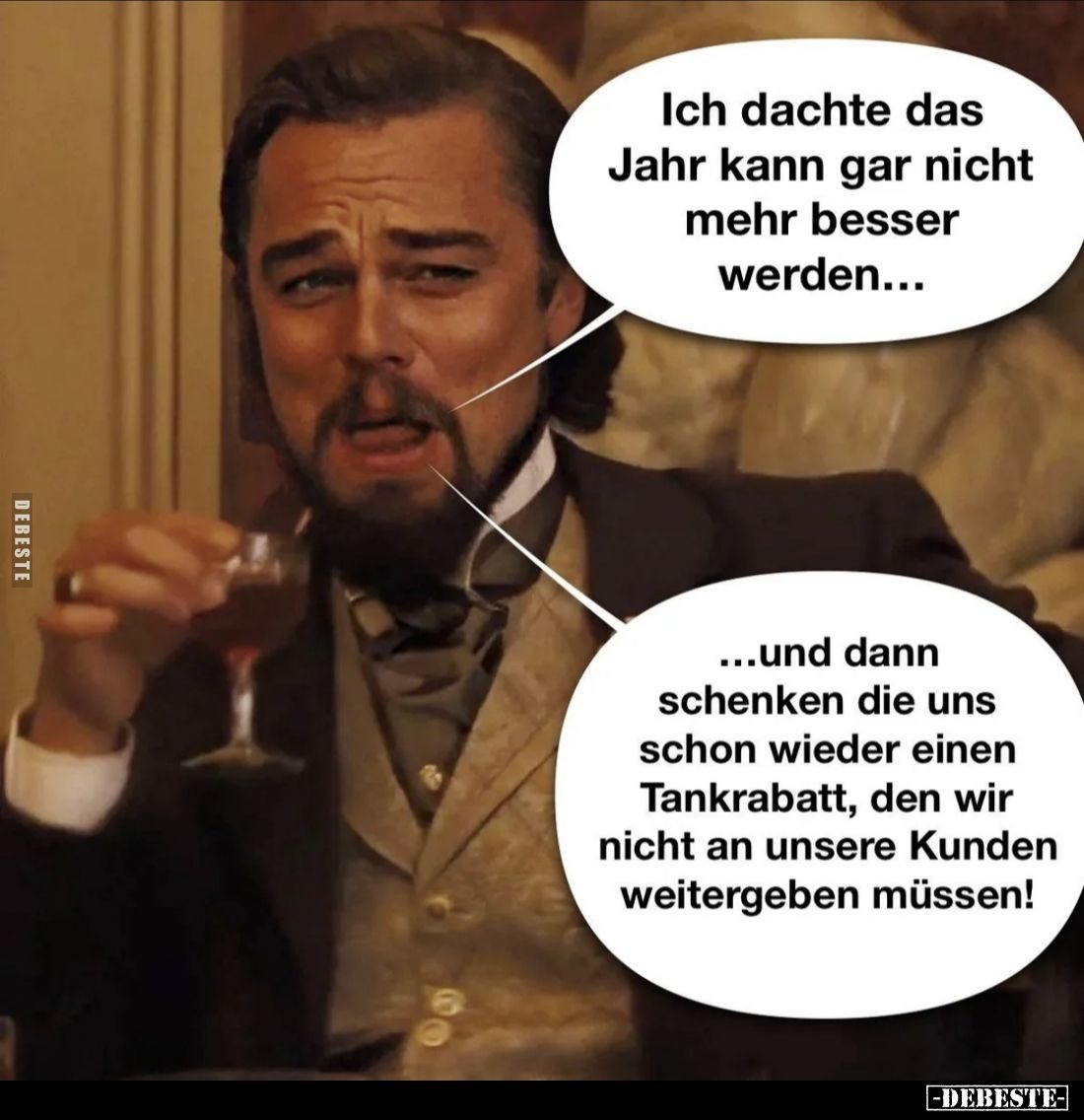 Ich dachte das Jahr kann gar nicht mehr besser werden...
und dann schenken die uns schon wieder einen Tankrabatt, den wir ni...