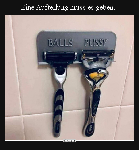 Eine Aufteilung muss es geben...