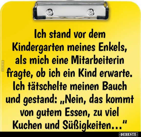 Ich stand vor dem Kindergarten meines Enkels, als mich eine.. - Lustige Bilder | DEBESTE.de