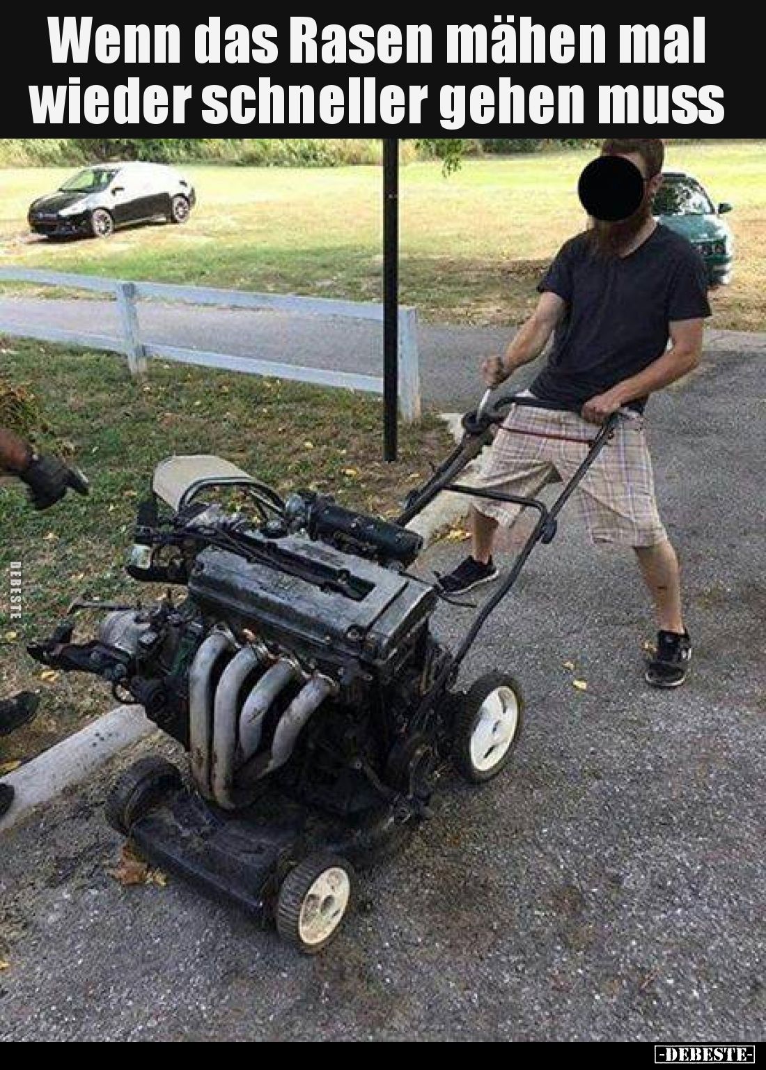 Wenn das Rasen mähen mal wieder schneller gehen muss
