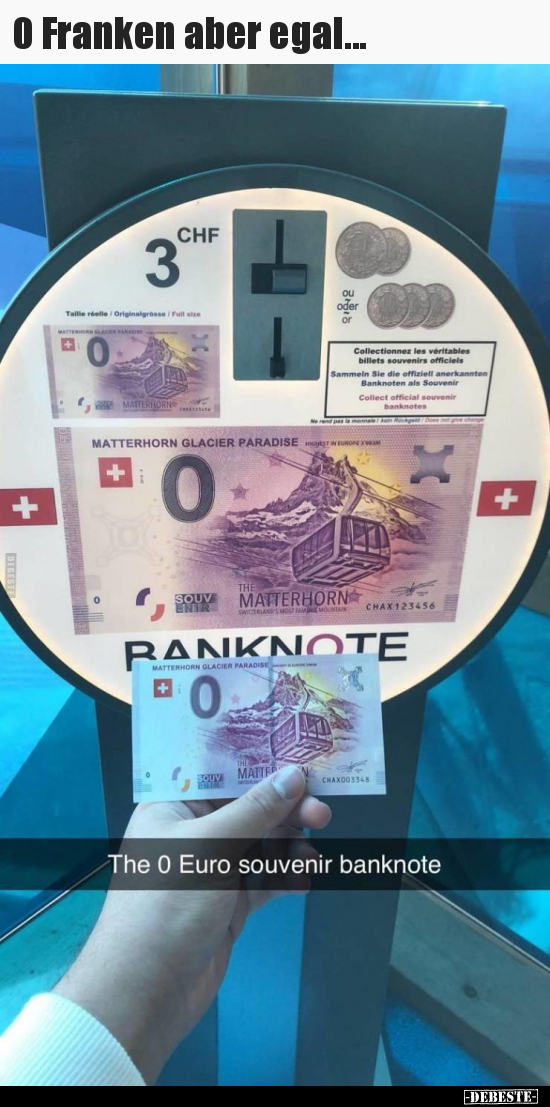 0 Franken aber egal... - Lustige Bilder | DEBESTE.de