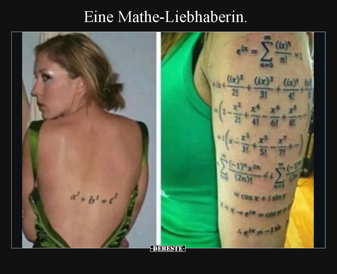 Eine Mathe-Liebhaberin
