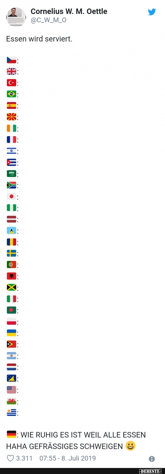 Essen wird serviert...