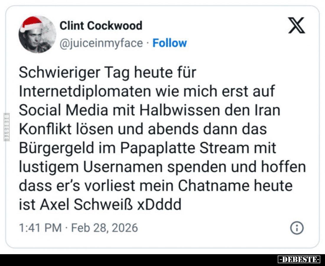 Schwieriger Tag heute für Internetdiplomaten wie mich erst.. - Lustige Bilder | DEBESTE.de