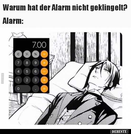 Warum hat der Alarm nicht geklingelt?.. - Lustige Bilder | DEBESTE.de