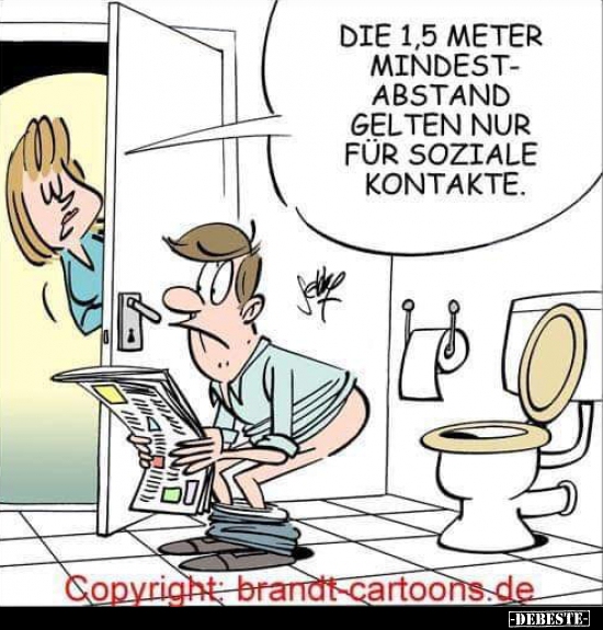 Die 1,5 Meter Mindestabstand gelten nur für soziale..